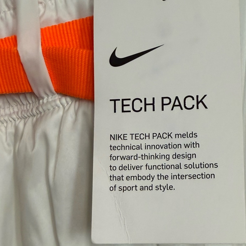 😎Women’s Nike Tech Pack white transparent active joggers pants Medium M NEW NWT - Picture 9 of 10